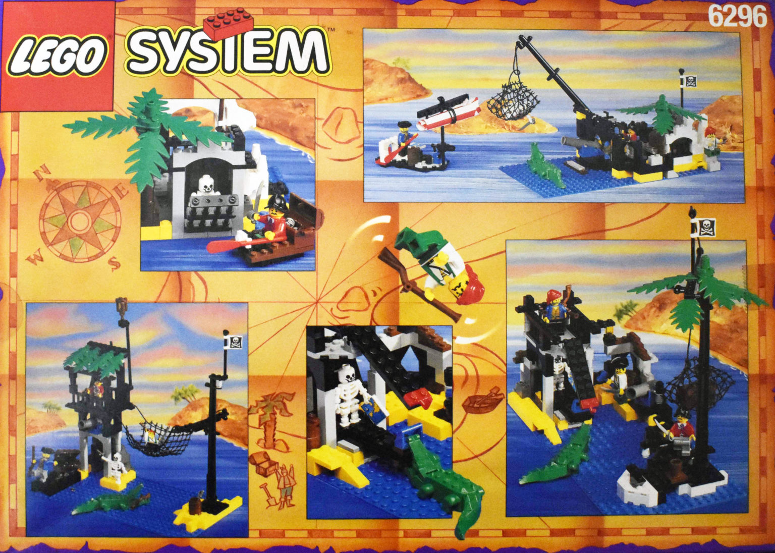 6296: Shipwreck Island - Back of the Box Builds